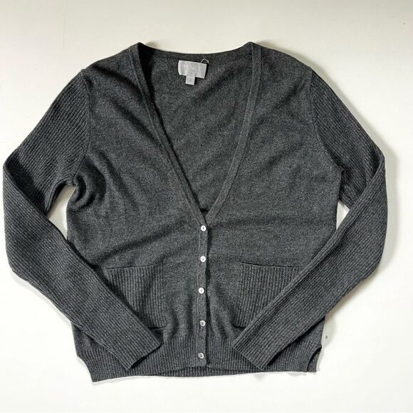 Pure Collection Cashmere Wool Cardigan 6 - Picture 1 of 8